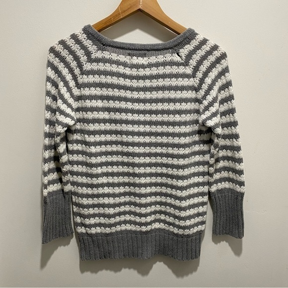 PEEK Striped Sweater Gray White Size XXL 12 🌟 - Picture 6 of 6